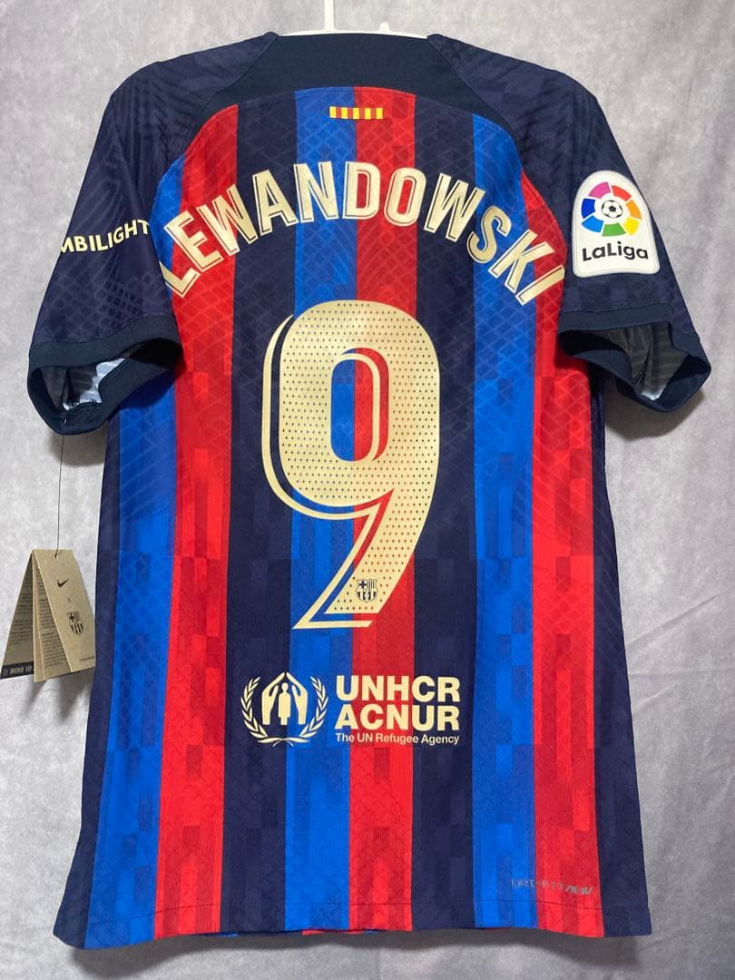 【正規品】レヴァンドフスキ　バルセロナ　22/23ホームオーセンティック