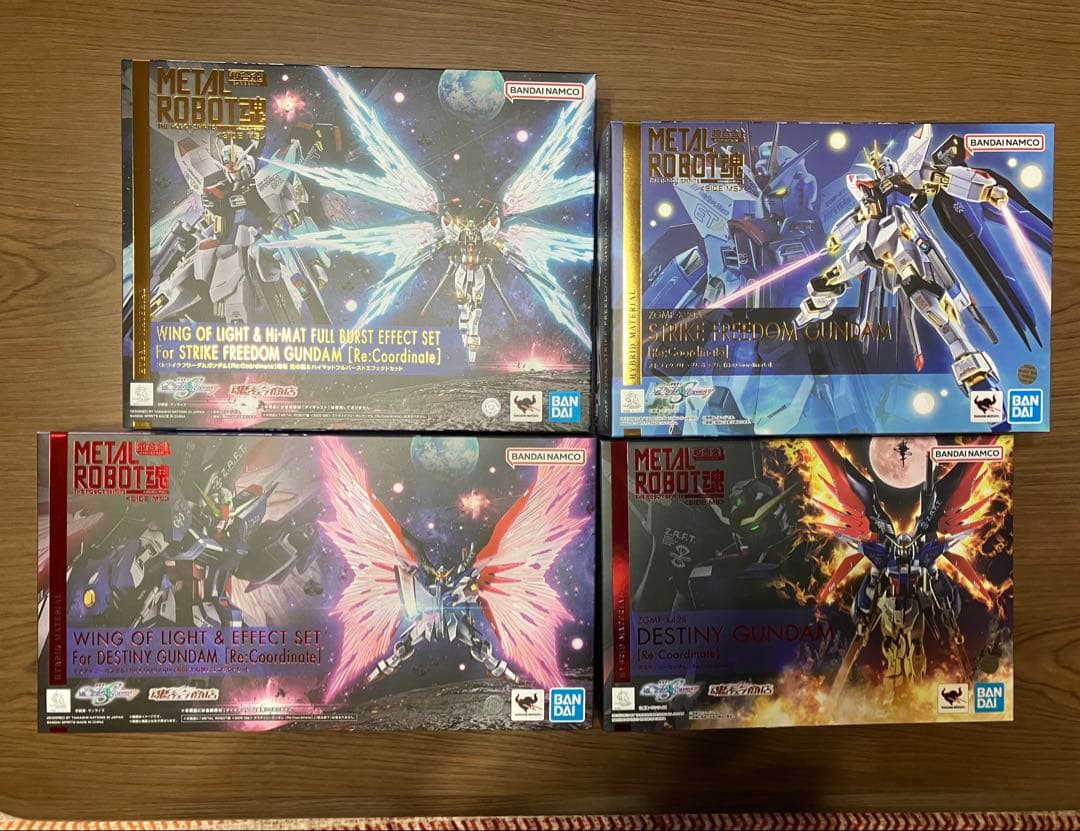 【メタルロボット魂】ストフリ&専用エフェクト+デスティニー&専用エフェクト計4点