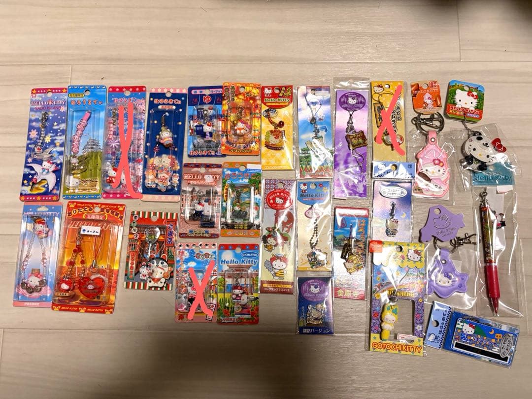 ご当地キティ ハローキティ 根付け ファスナーマスコット 他 25個 まとめ売り