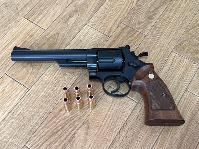 S&W M29 6.5inchマルシンガスリボルバー ABS木製グリップ