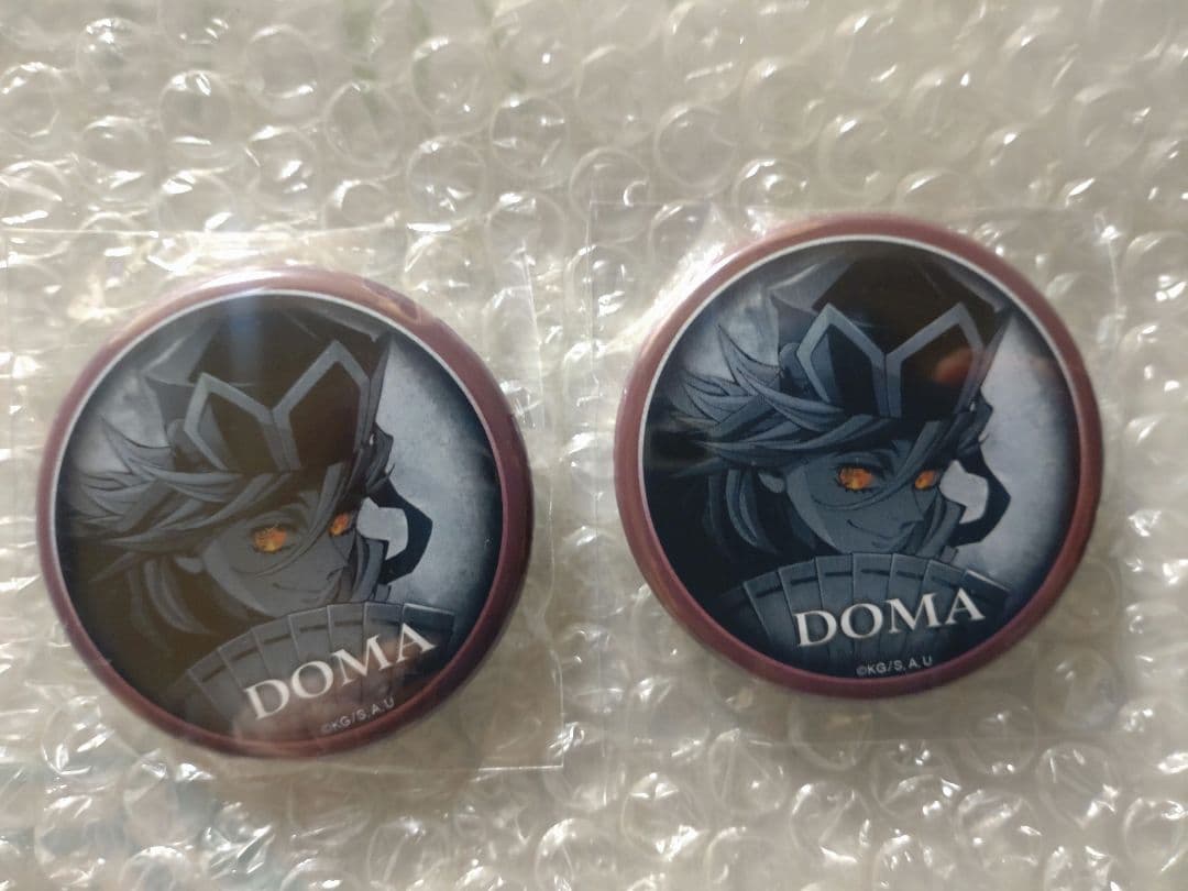 鬼滅の刃 ティザー期 童磨 缶バッジ 2個 ダイニング お楽しみくじ