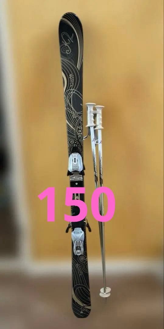 K2 スキー板　ストックセット　レディース