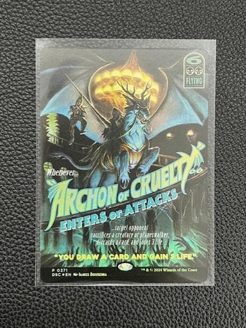【未使用美品】残虐の執政官/Archon of Cruelty　拡張アート　英語