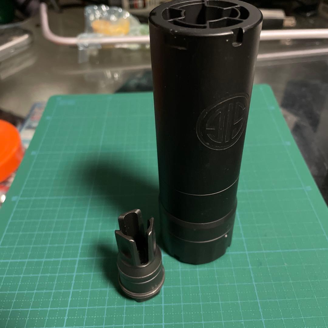 SIG SLX 556-QDタイプ サプレッサー&フラッシュハイダーセット BK