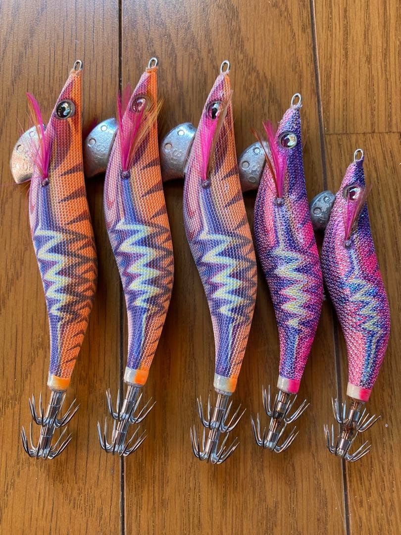 廃盤　ヤマシタ　エギ王ライブサーチ7本セット　エギケース付き