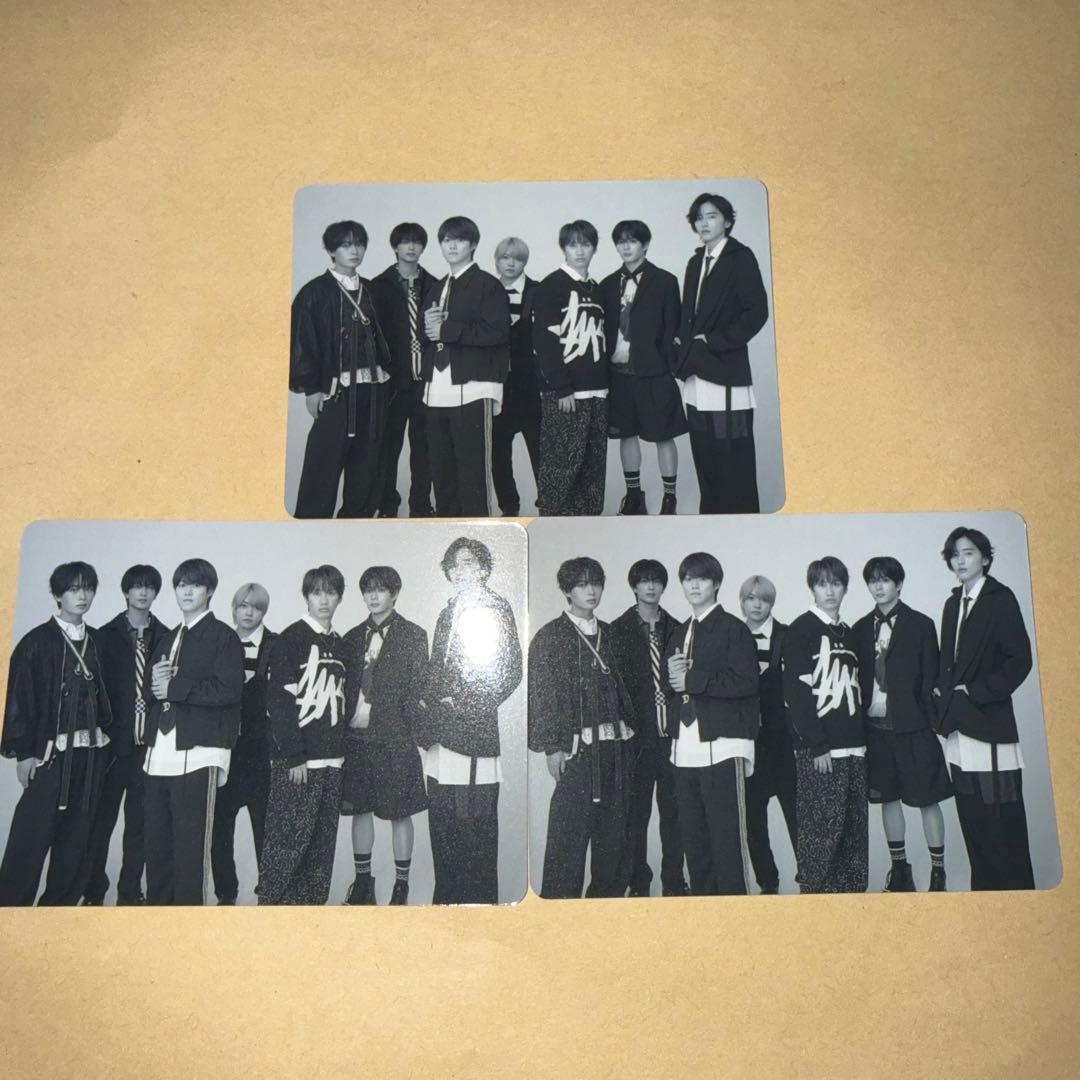 なにわ男子 アシンメトリー blacknightmare トレカ 集合 ×3