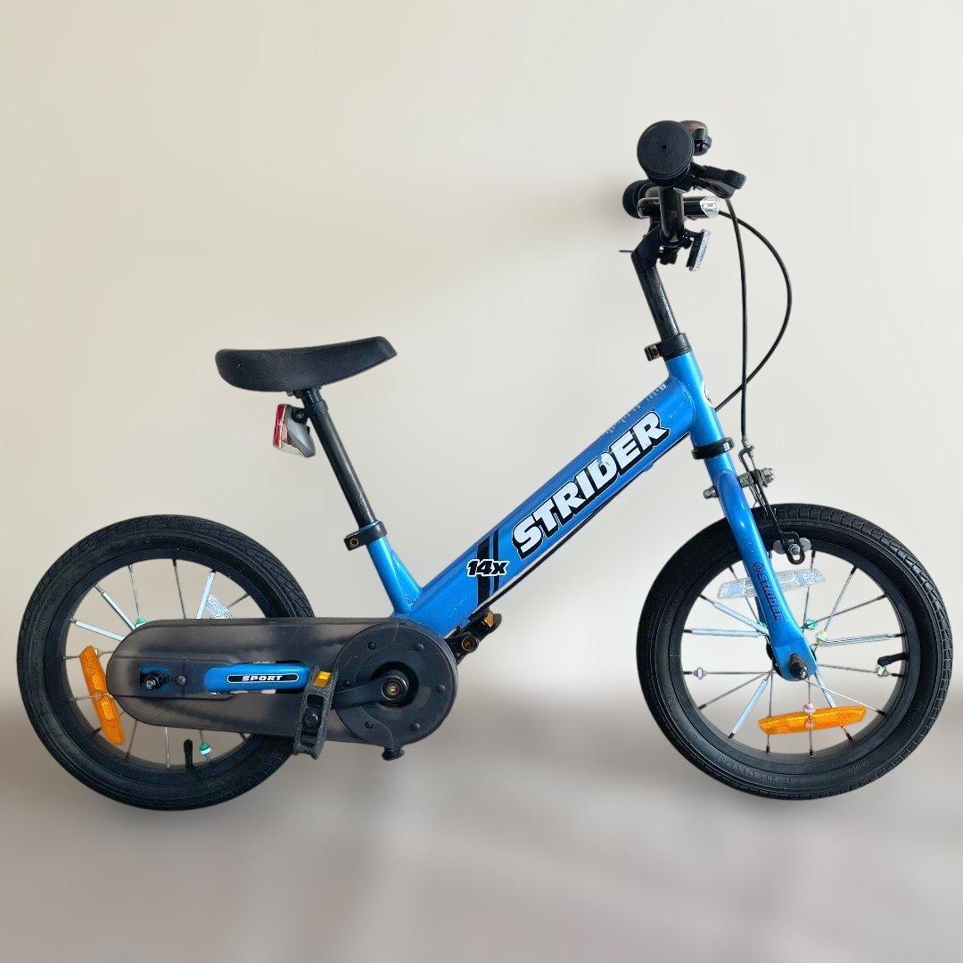 ストライダー✨STRIDER 14x 幼児用自転車 ブルー スタンド付 送料無料