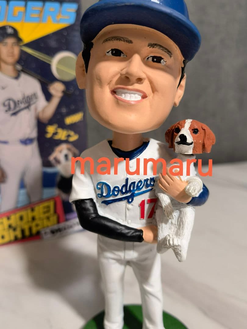 [本物]8月28日来場者限定 大谷翔平&デコピン ボブルヘッド ドジャース ③