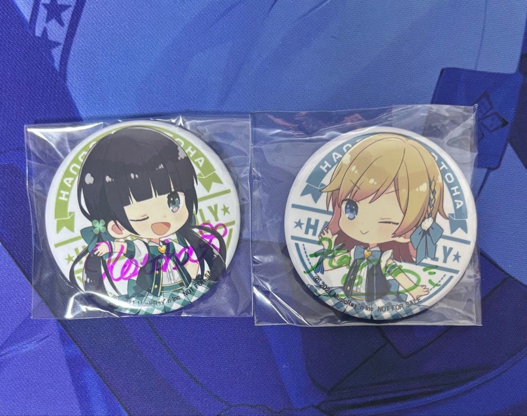 ハコニワリリィ　コガネゾラ　早期予約キャンペーン　直筆サイン缶バッジ