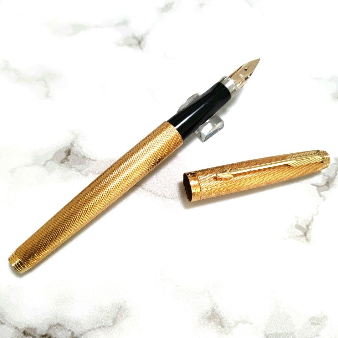 【美品】パーカー75　プラスヴァンドーム　ゴールド　グレンドルジュ　XF