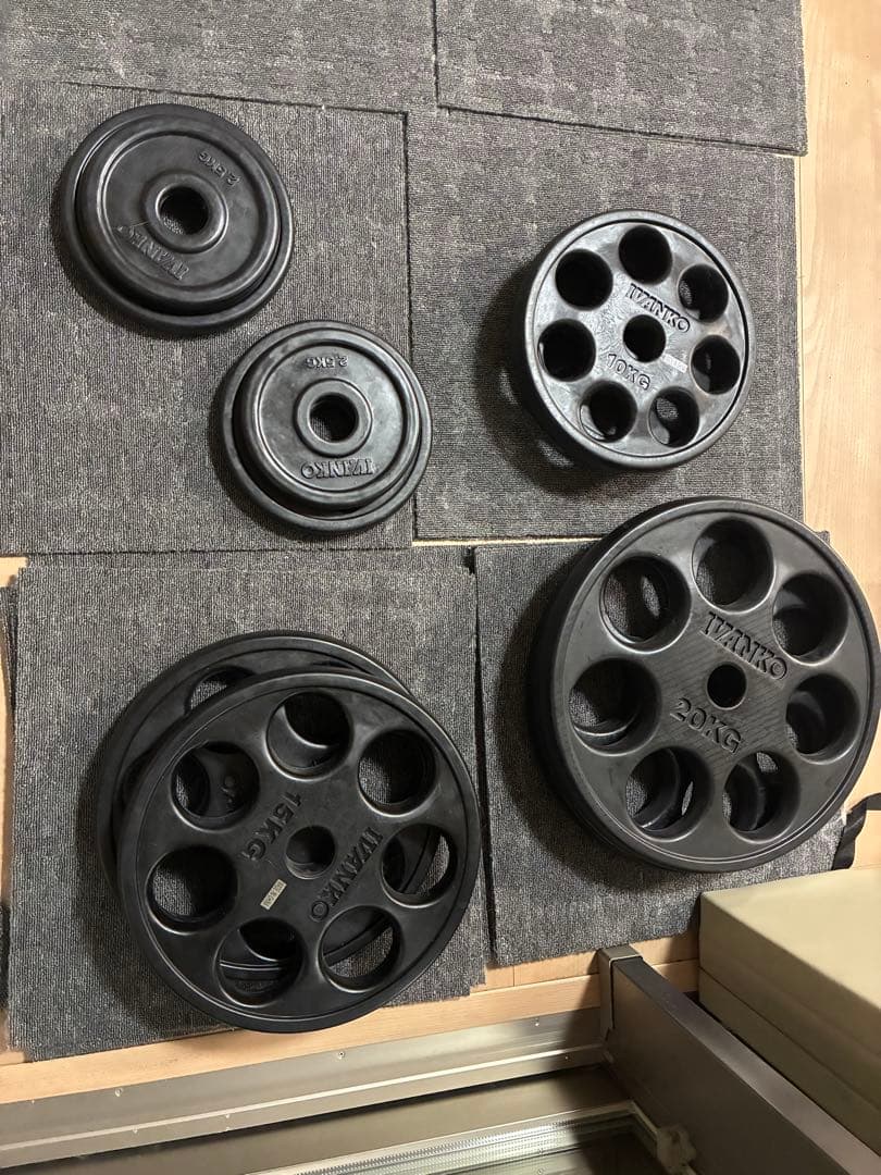 【5678】【引取希望】IVANKO オリンピック ラバープレートセット