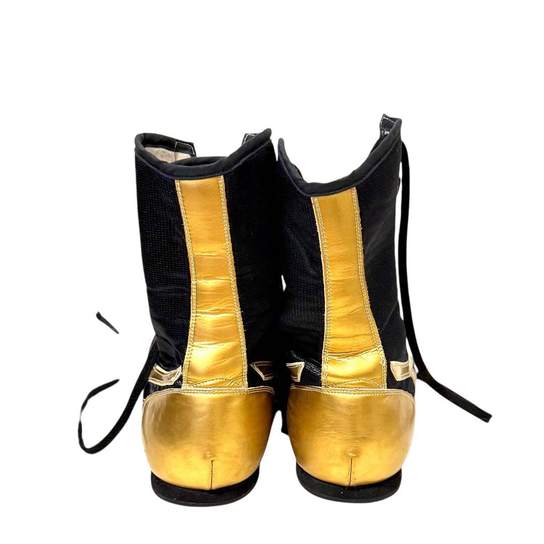 『未使用品』Mizuno ボクシングシューズ ブラック/ゴールド