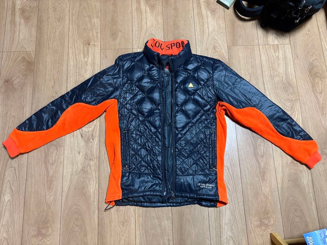 LE COQ SPORTIF ゴルフジャケット ネイビー/オレンジ