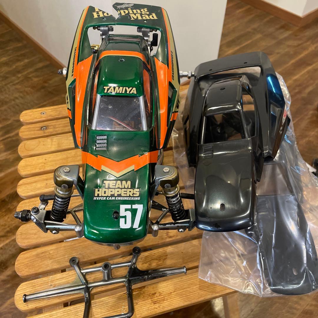 グラスホッパー2 改造　ルマンゴールド21.5T（未走行）未塗装ボディー2枚など