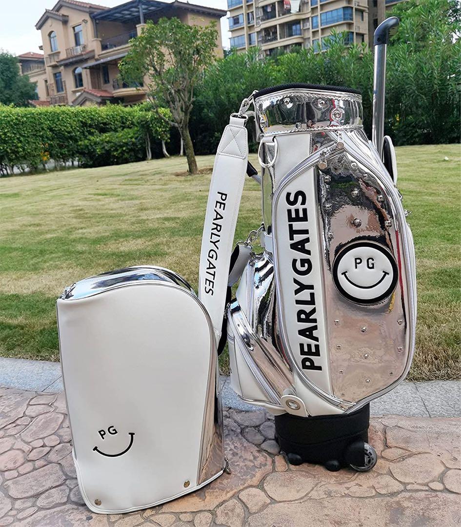 PEARLY GATES シルバー キャディバッグ ゴルフバッグ