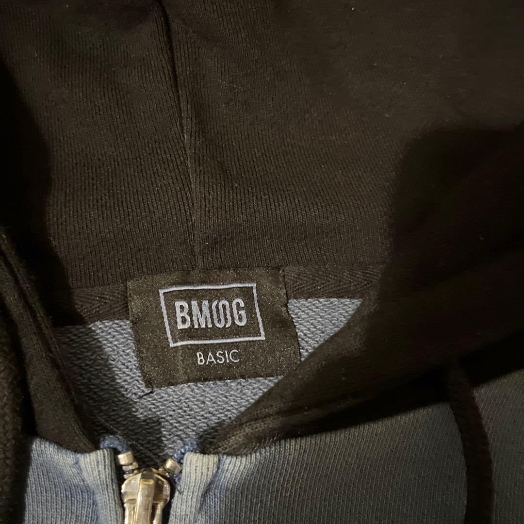 BMSG ジップアップフーディ グレー/ブラック