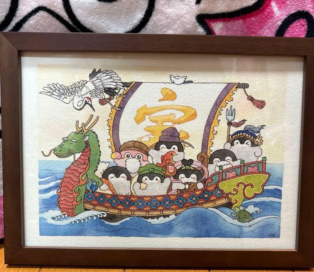 コウペンちゃん七福神  複製原画
