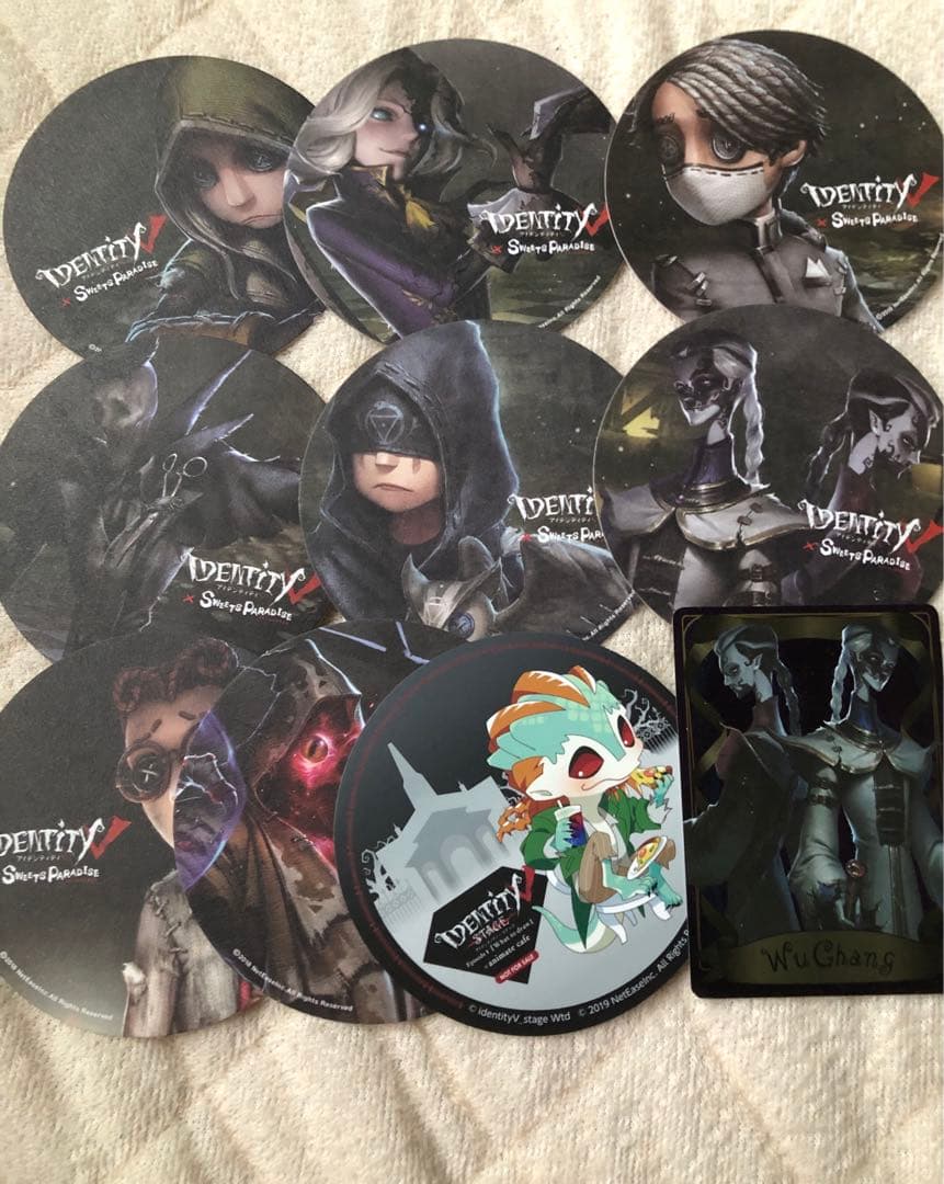 第五人格　アニメイト　スイパラ　コースター　写真家　占い師　納棺師　傭兵　無常