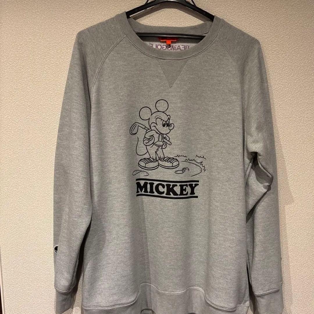 BEAMS GOLF ミッキー スウェット Lサイズ グレー