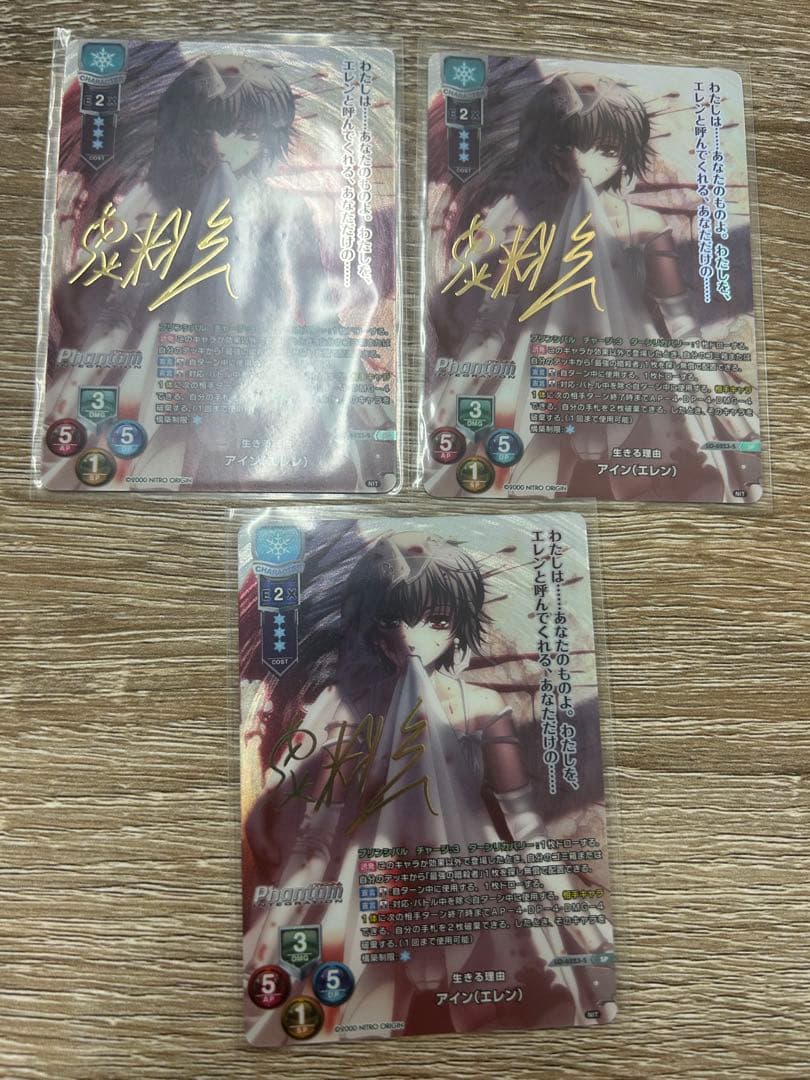 SP/虚淵玄サイン/LO-6223-S/生きる理由 アイン（エレン）　3枚