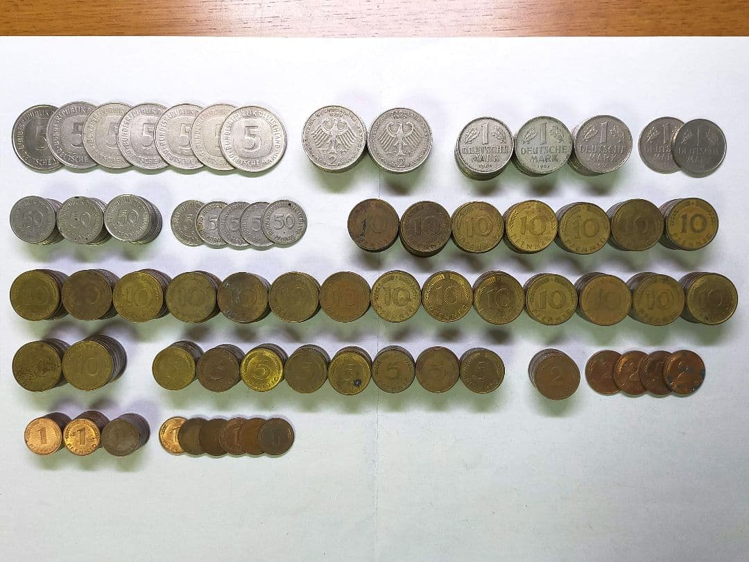 古銭　外貨　ドイツマルク　まとめて　152.14ドイツマルク分