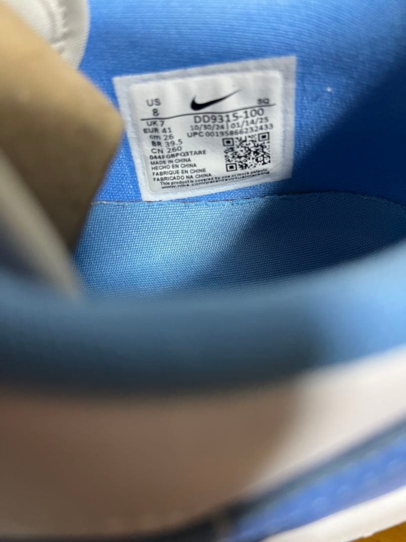 【美品】NIKE AIR JORDAN 1 LOW G ホワイト/ブルー