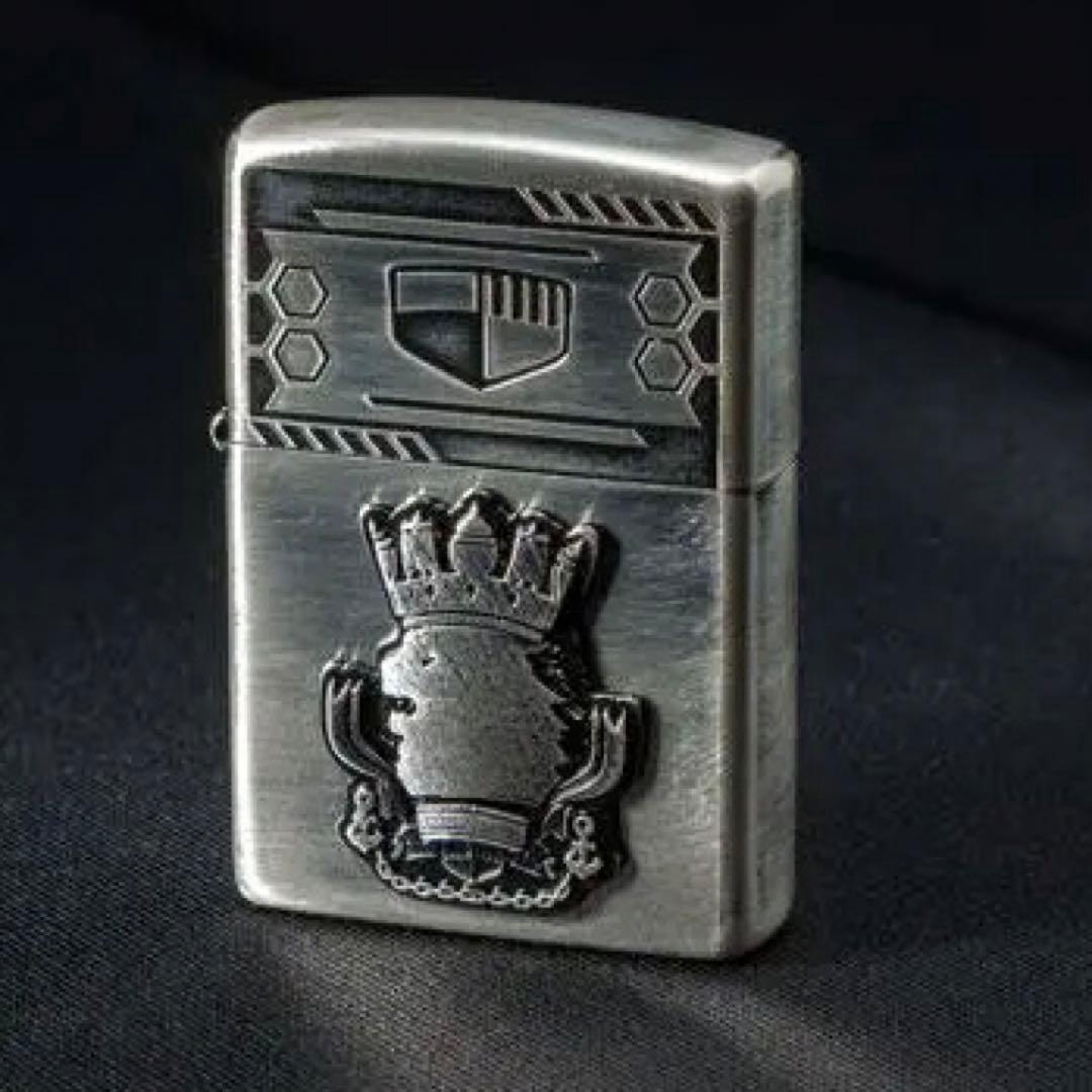 #8910【未使用】アズールレーン 半立体メタルZIPPO「ロイヤル」