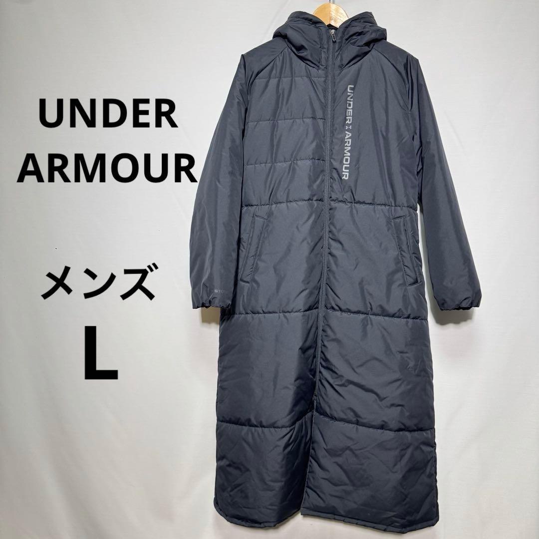 131【美品】アンダーアーマー　ベンチコート　メンズL
