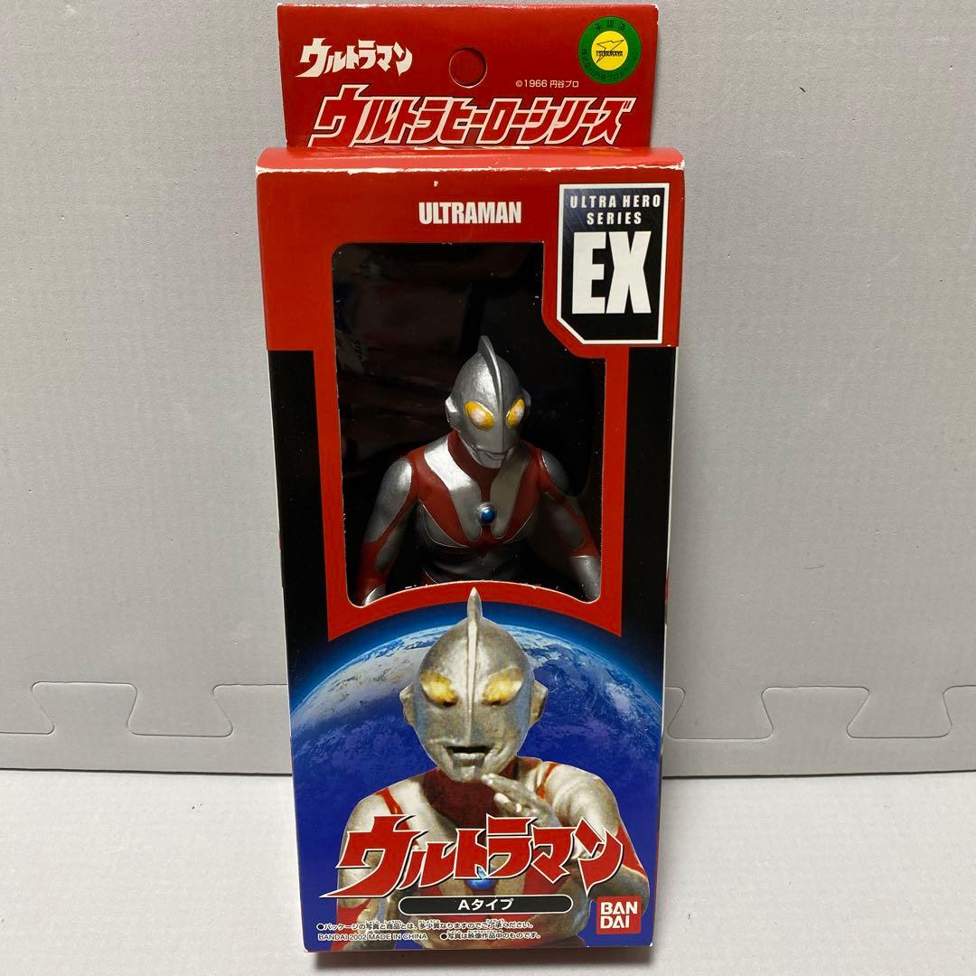 ［美品］ウルトラヒーローシリーズEX　ウルトラマン Aタイプ　ソフビ　カード付き