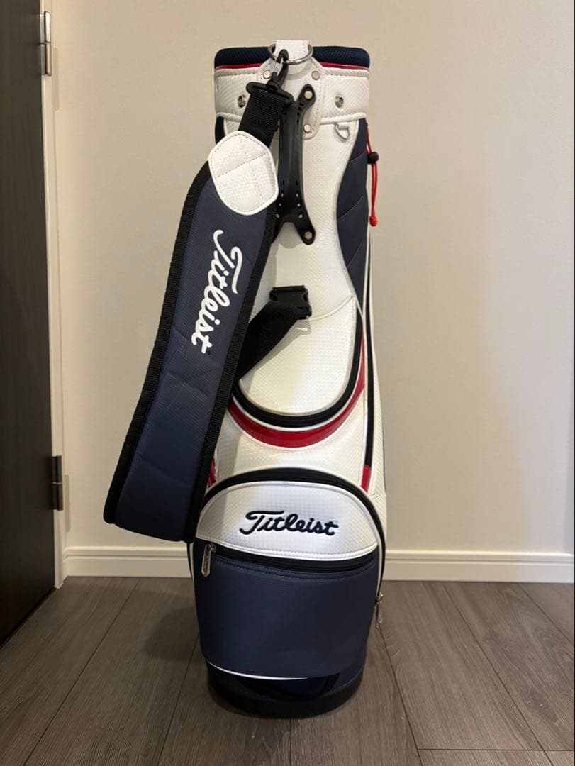 【お値下げ可】Titleist キャディバッグ ネイビーホワイト