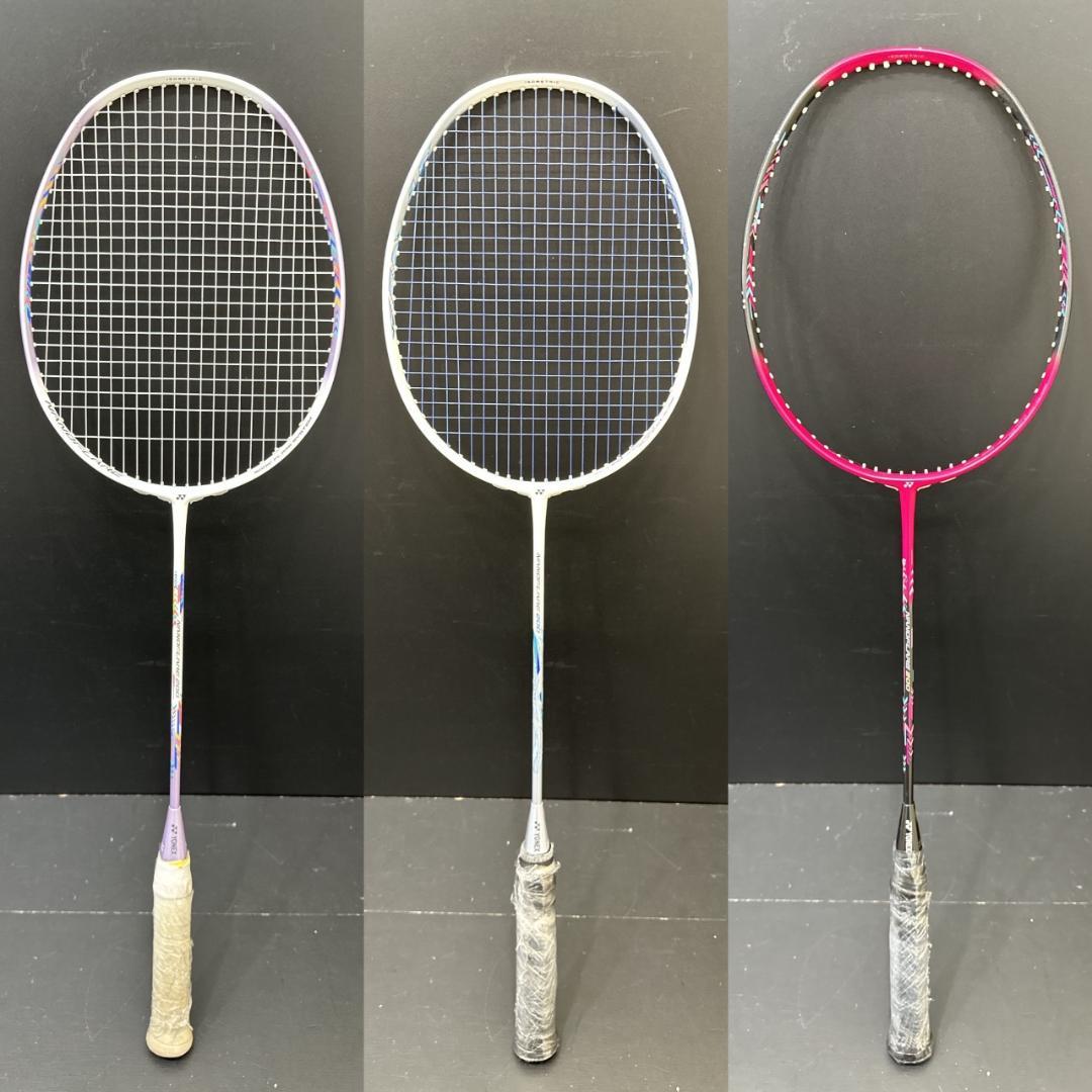 YONEX　ヨネックス　バトミントンラケット　ナノフレア２００　3本セット