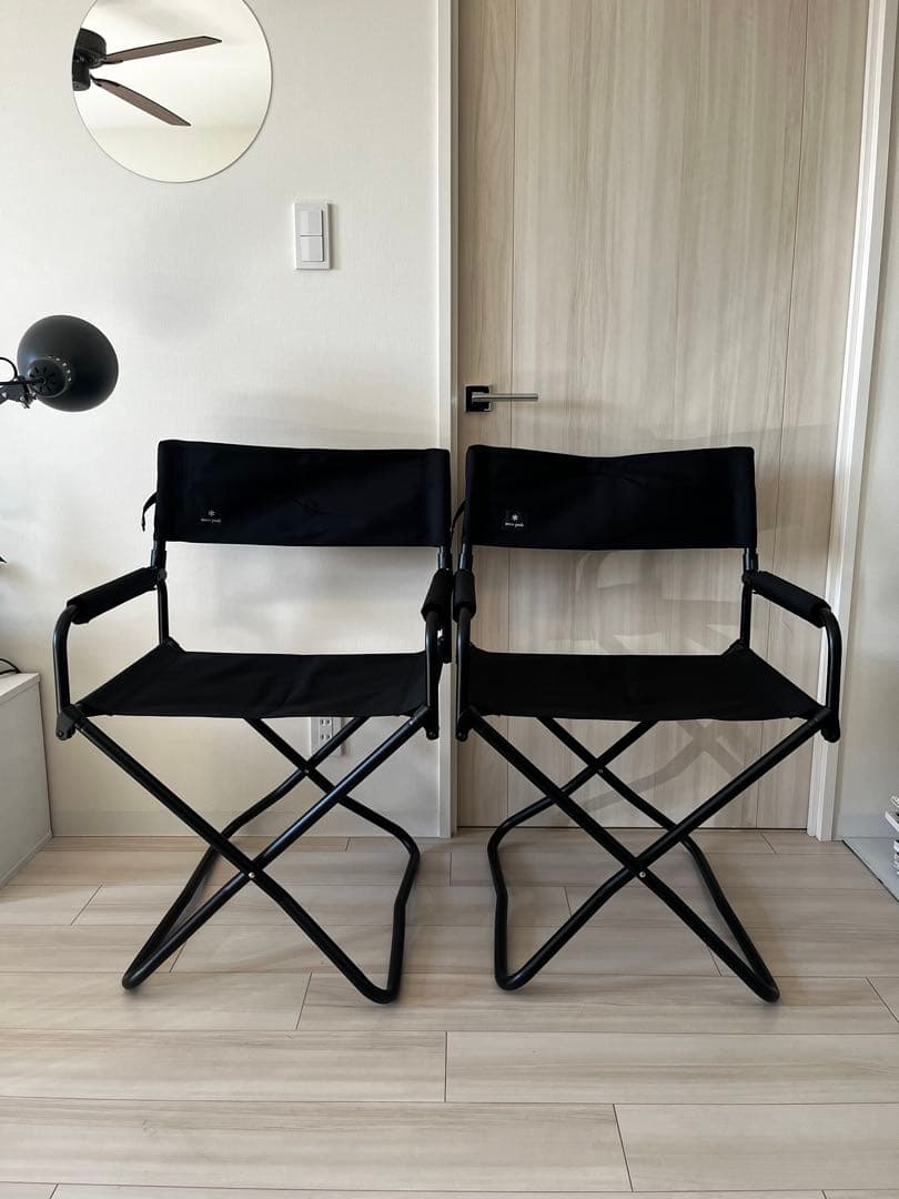 【限定品】スノーピーク　ガーデンFDチェアブラック2脚セット