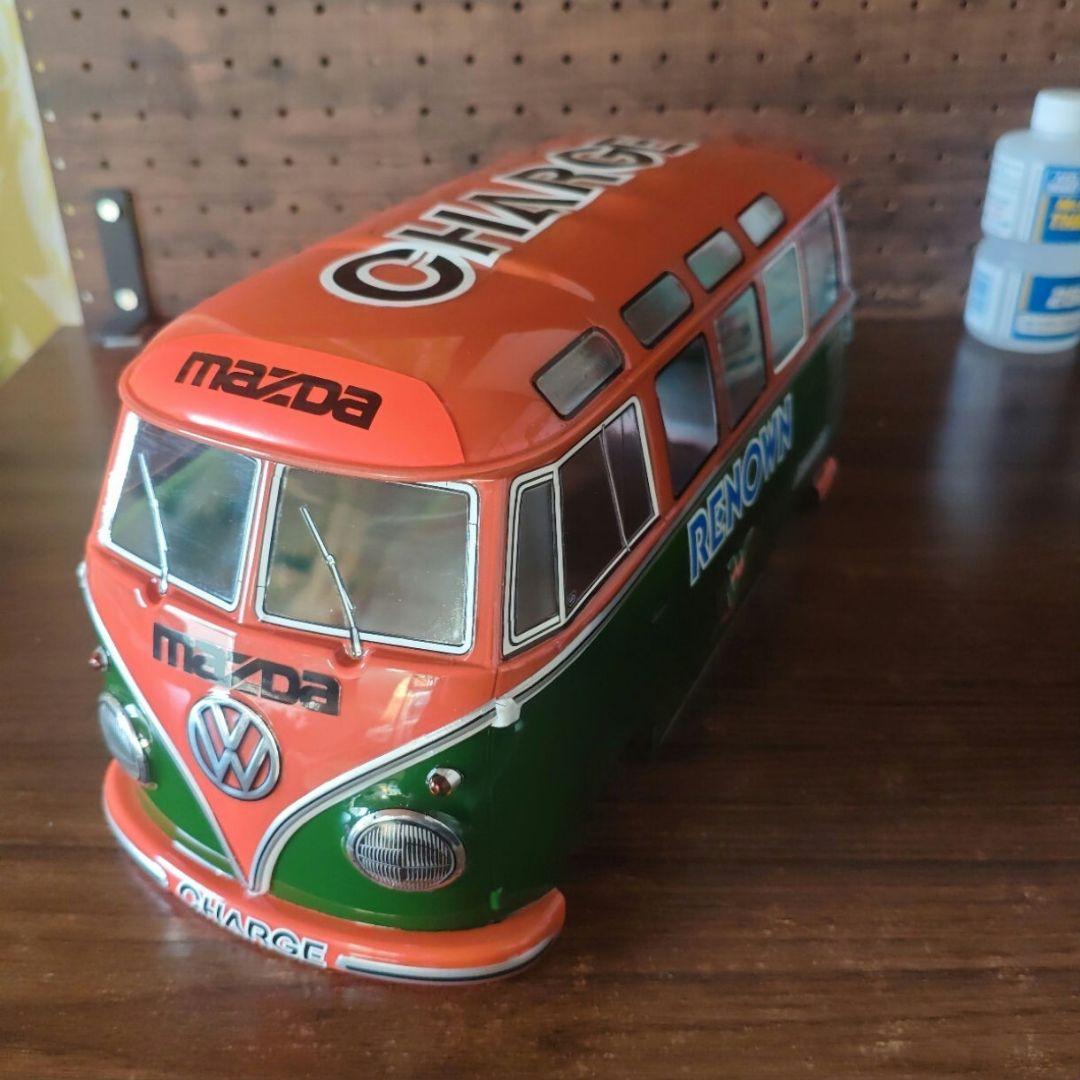 タミヤ　ワーゲンバス　ボディ　ウイリー用