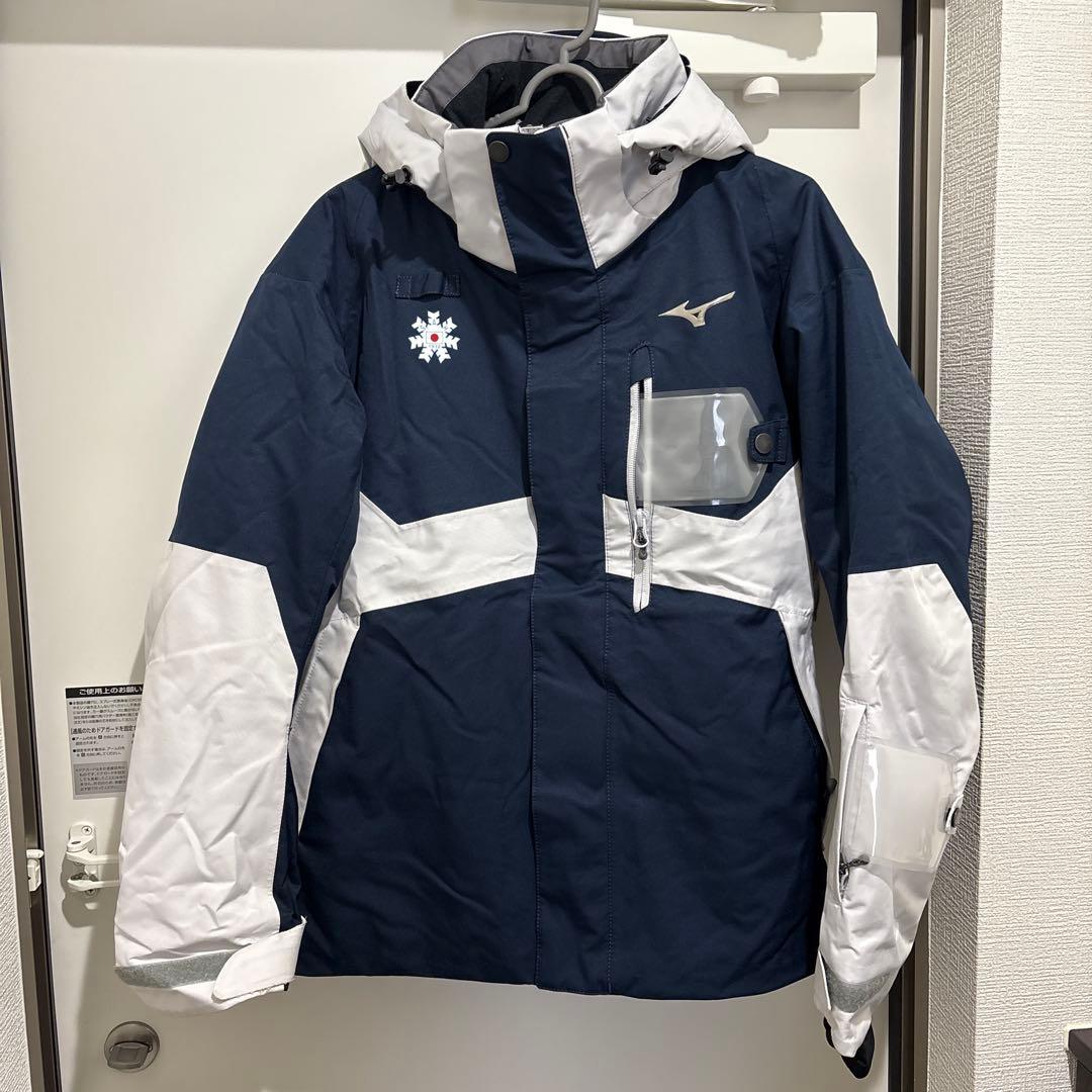 Mizuno スキーウェアセット ネイビー/ホワイト　上XS.下Ｓサイズ