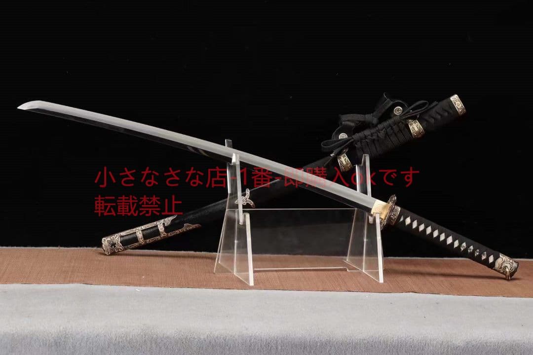 26寸弱反直線紋三色研武士太刀  古兵器 武具 刀装具 日本刀 模造刀 居合刀