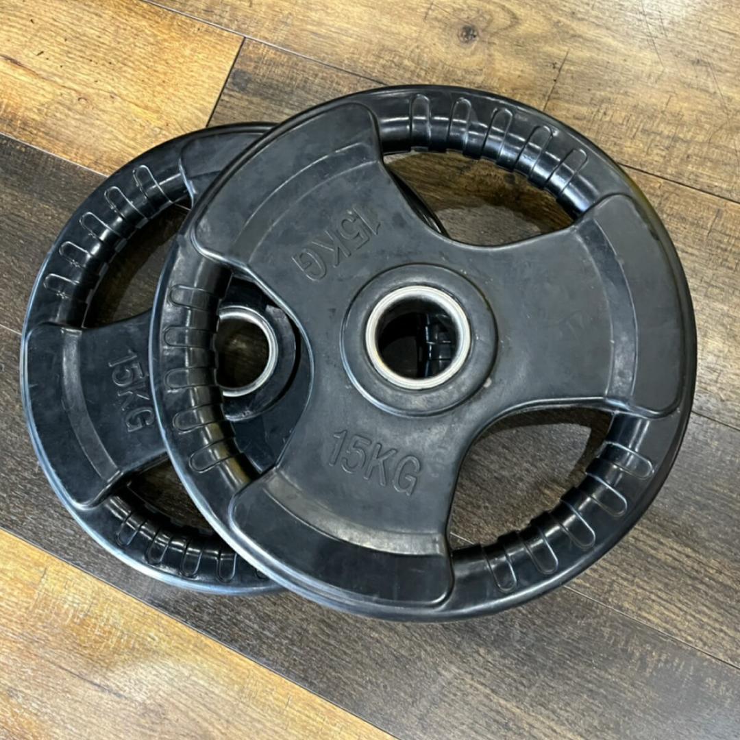 総重量240kg Φ50mm 3グリップラバープレート　計12枚SET