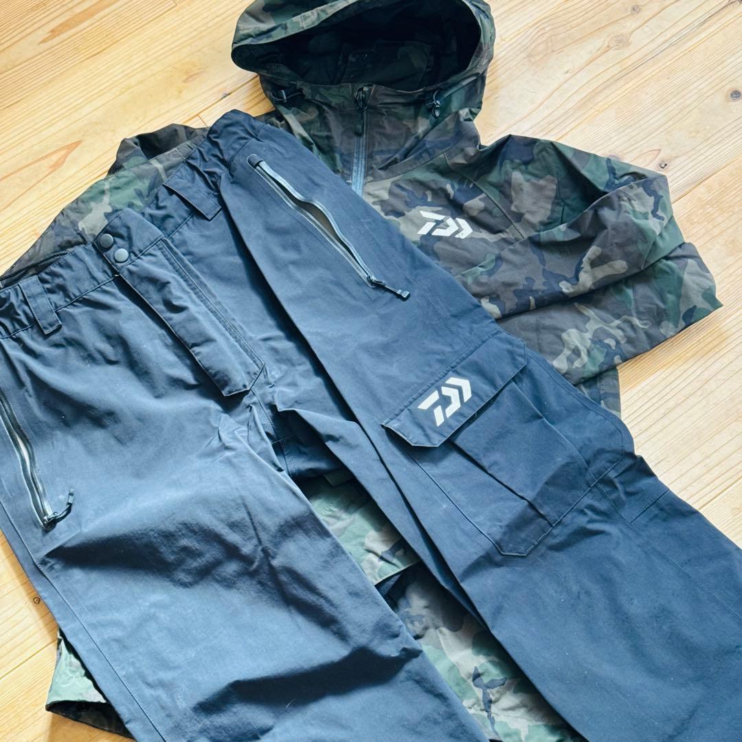 Daiwa DR-3306 迷彩 フィッシングスーツ カモフラ　セットアップ