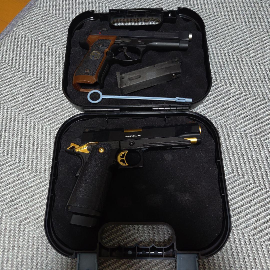 M.P.CAL.45 エアガン ブラック ゴールド ケース付き