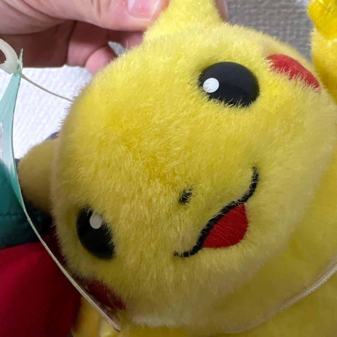 【希少・1998年・タグ付き】　TOMY　ポケモン　空とぶピカチュウ　ぬいぐるみ