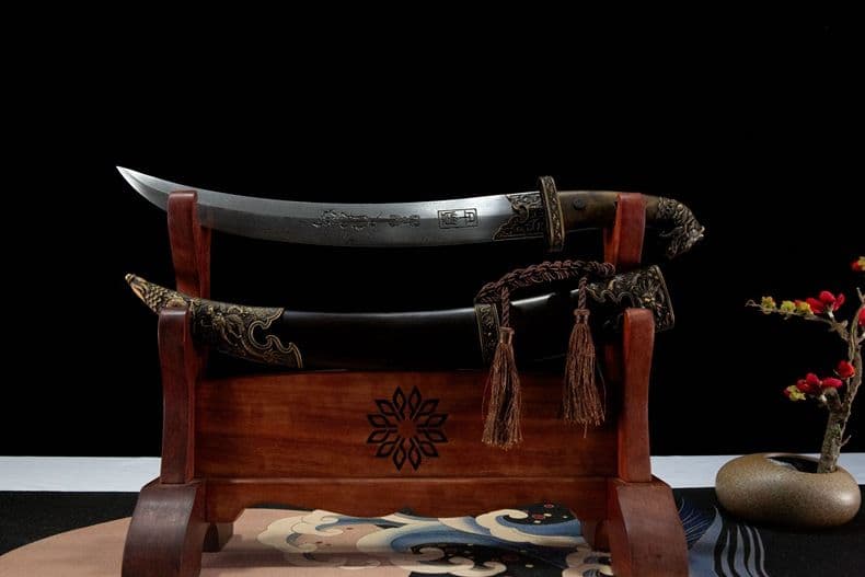 モンゴル刀 短刀 古兵器 武具　刀装具 護身工具 手鍛造打 鋼刀 冷兵器 装飾用