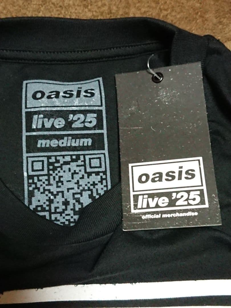 新品未使用 oasis オアシス live'25 ツアーTシャツ M タグ付き