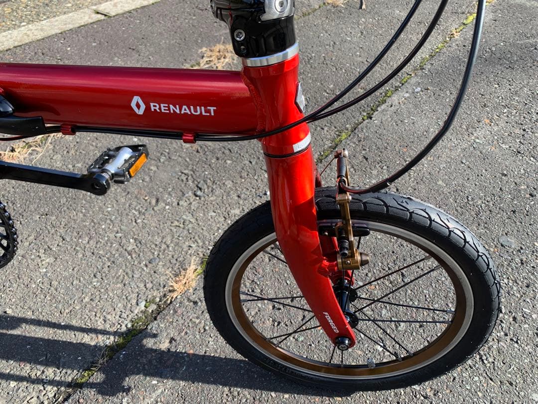 【即乘】送料無料 RENAULT折り畳み自転車 FORGED 3速ミニベロ小径車