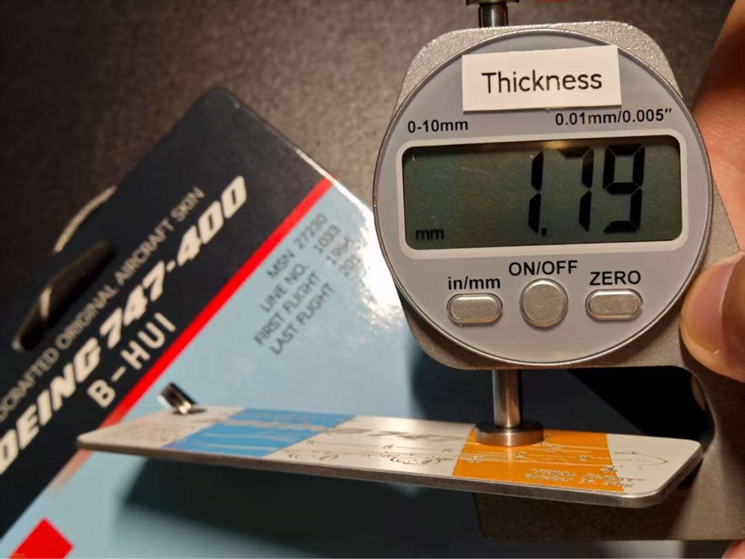 CX Cathay Pacific B747-400 B-HUI リボン3色