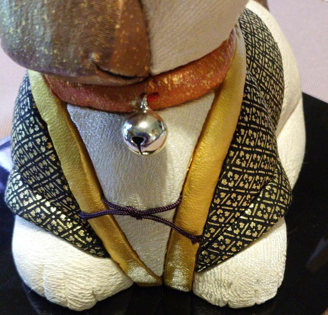 ☆新品☆箔一の『戌』の金糸の木目込み人形