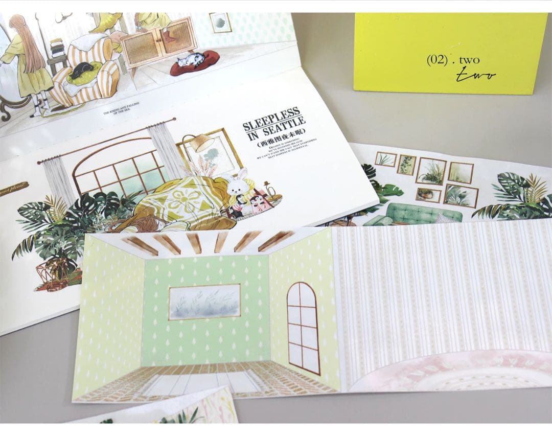 moodtape《温暖之室》海外マスキングテープ　マステ 【2344】