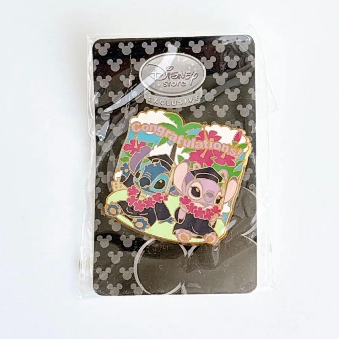 【希少限定】スティッチ エンジェル 卒業式 ディズニーストア ピンバッジ