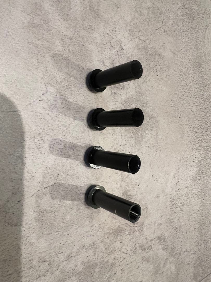 バリアルスペーサー　ブラック3本新品ガンメタ使用4本セット