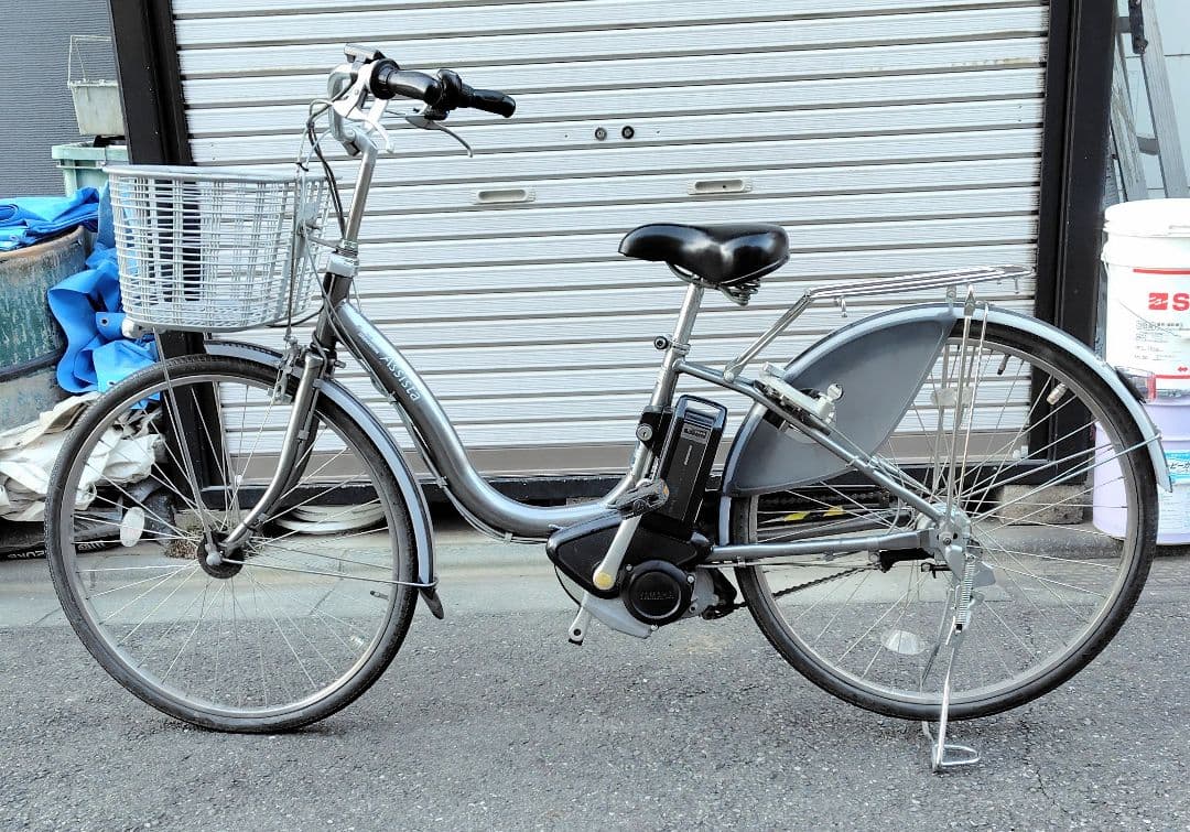 ブリヂストン　アシスタ　26インチ　内装3段　グレーM バッテリー、充電器付