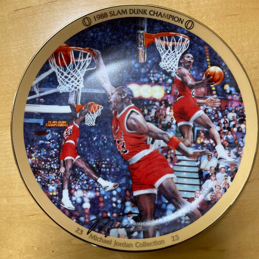 マイケルジョーダン 絵皿 1998 SLAM DUNK CHAMPION