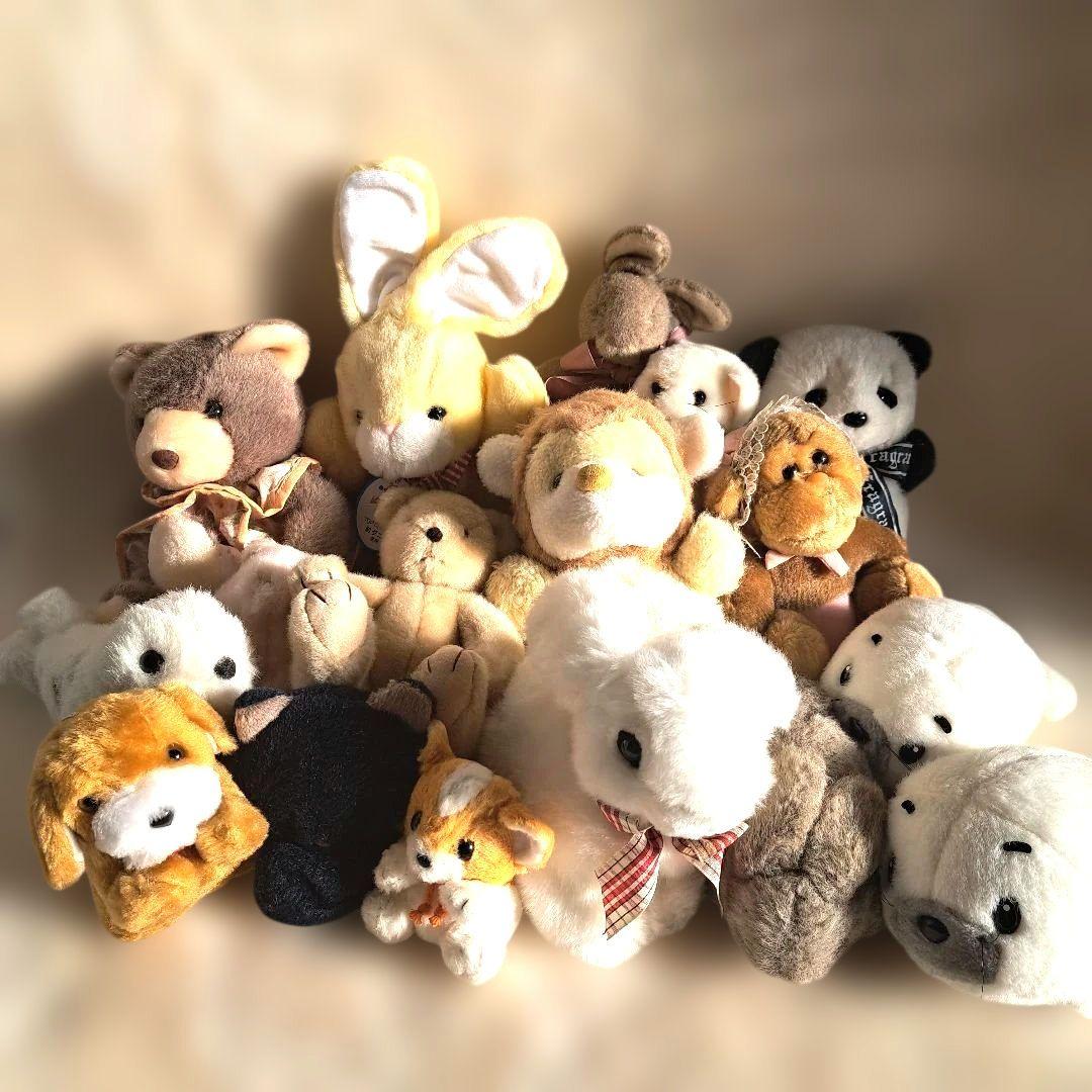 お得 昭和 レトロ ぬいぐるみ 人形 まとめ売り　セット 動物 玩具